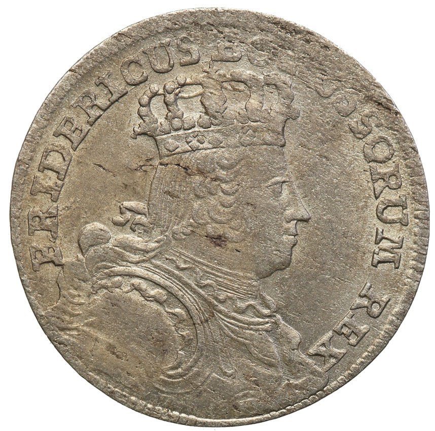 Niemcy, Prusy. Fryderyk II (1740-1786), 6 krajcarów 1755 B, Wrocław